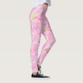 Roze dubbele bloesem bloem leggings (Rechts)
