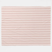 Roze dubbele strepen fleece deken (Voorkant (Horizontaal))