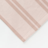Roze dubbele strepen fleece deken (Hoek)