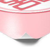 Roze dubbelgeluk - Ronde Foto Afdruk (Hoek)