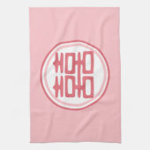 Roze dubbelgeluk - Ronde Theedoek (Verticaal)