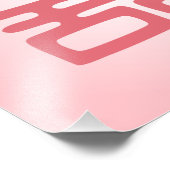 Roze dubbelgeluk - Vet Foto Afdruk (Hoek)