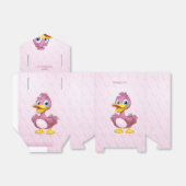 Roze Duck Favor Box Bedankdoosjes (Uitgevouwen)