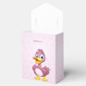 Roze Duck Favor Box Bedankdoosjes (Geopend)