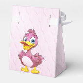 Roze Duck Favor Box Bedankdoosjes (Achterkant)