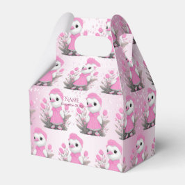 Roze Duck Favor Box Bedankdoosjes