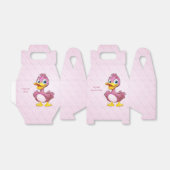 Roze Duck Favor Box Bedankdoosjes (Uitgevouwen)