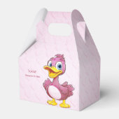 Roze Duck Favor Box Bedankdoosjes (Voorkant Zijde)