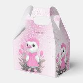 Roze Duck Favor Box Bedankdoosjes (Achterkant)