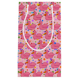 Roze Duck Gift Bag Klein Cadeauzakje