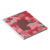 Roze Duck Head Camo Notitieblok (Schuin)