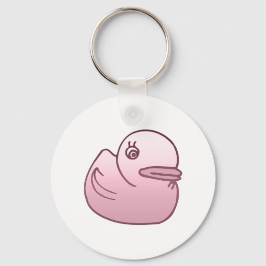Roze Duck Sleutelhanger (Voorkant)