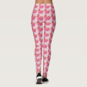 Roze Duck Women's Leggings (Achterkant)