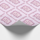 roze ducky cadeaupapier (Hoek)