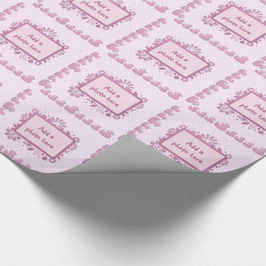 roze ducky cadeaupapier (Hoek)