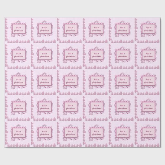 roze ducky cadeaupapier (Vlak)