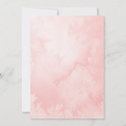 Roze duik in vijf zeemeermin 5e verjaardag kaart (Achterkant)