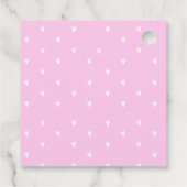 Roze Dump Truck Hearts Valentijnse Labels Gift (Achterkant)