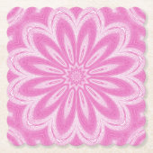 Roze, dunle, ventilatorontwerppapierbekertjes kartonnen onderzetters (Voorkant)