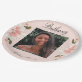 Roze dunneddarm afstuderen feministisch fotoAfstud Papieren Bordje (Gekanteld)