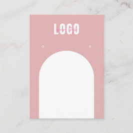 Roze dusty Arch voeg Logo juwelen toe Visitekaartje
