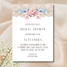 Roze Dusty Blue Romantic Floral Lace Vrijgezellenf