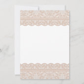 Roze Dusty Blue Romantic Floral Lace Vrijgezellenf Kaart (Achterkant)