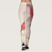 Roze Dusty Roos Print Leggings (Achterkant)