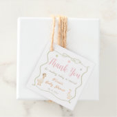 Roze Dwaas Gans Babyshower Bedankt Bedankjes Labels (In situ)