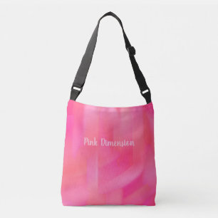 roze dwarsbalk crossbody tas