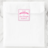 Roze Eagle Scout Prestatie Feest Favor Sticker (Tas)