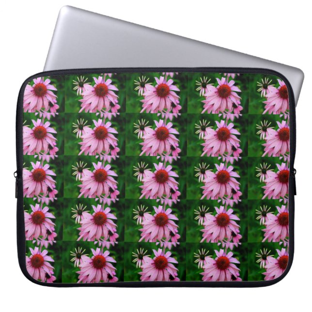 roze echinacea flower sleeve (Voorkant)