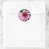 roze echinacea flower sticker (Tas)