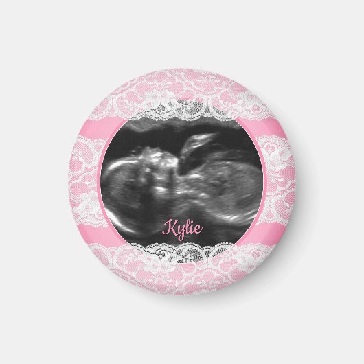 Roze echo magneet (Voorkant)