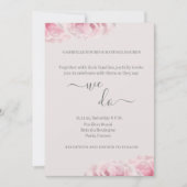 Roze Echte Rozen Bloedgrijs elegant dat we wedden Kaart (Voorkant)