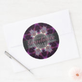 Roze Eclipse Star Afstuderen Gift Sticker (Envelop)