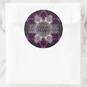 Roze Eclipse Star Afstuderen Gift Sticker (Tas)