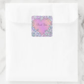 Roze Edelstenen Bedankt Sticker Vel (Tas)