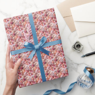 Roze edelstenen tinten cadeaupapier