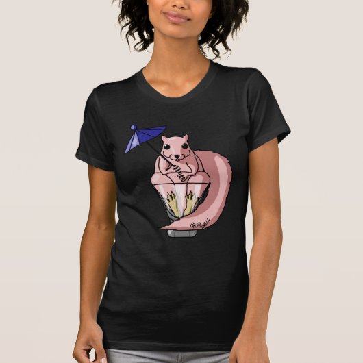 Roze eekhoorn t-shirt (Voorkant)