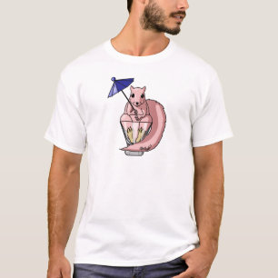 Roze eekhoorn t-shirt