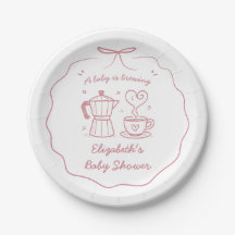 Roze Een Baby Brouwt Koffie