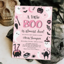 Roze Een beetje Boo Halloween Baby shower