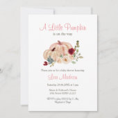 Roze een beetje pompoen is onderweg kaart (Voorkant)