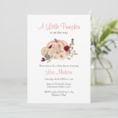 Roze een beetje pompoen is onderweg kaart (Staand voorkant)