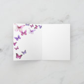 Roze een beetje vlinder blanco binnen (Binnen)