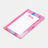 Roze een blauwe Waterverf Post-it Nota's Post-it® Notes (Schuin)