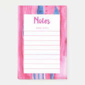 Roze een blauwe Waterverf Post-it Nota's Post-it® Notes (Voorkant)
