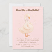 Roze Een Domme Gans Hoe Groot Is Haar Buik Kaart (Voorkant)
