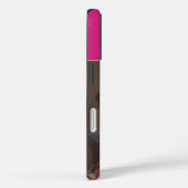 Roze één foto naam en initiaal  Case-Mate iPhone case (Achterkant / Rechts)